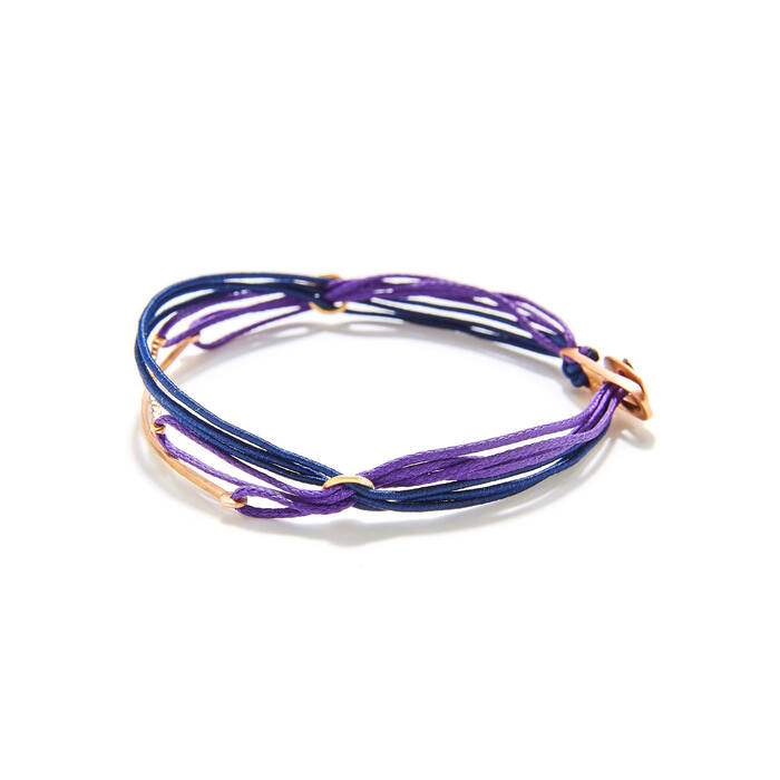 7 CORDS WITH PLAQUE AND 2 MINI TRAIN (PURPLE-BLUE) FRONT