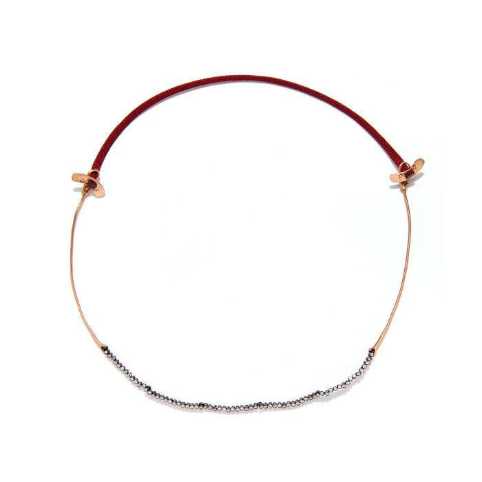 RIVIERE NECKLACE – RED CORD