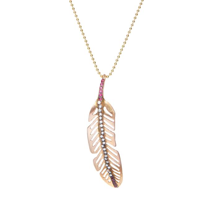FEATHER NECKLACE A new