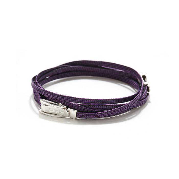 DOUBLE BUCKLE PURPLE FRONT