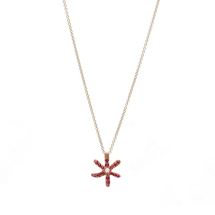 STAR FISH PAVE RUBIES B