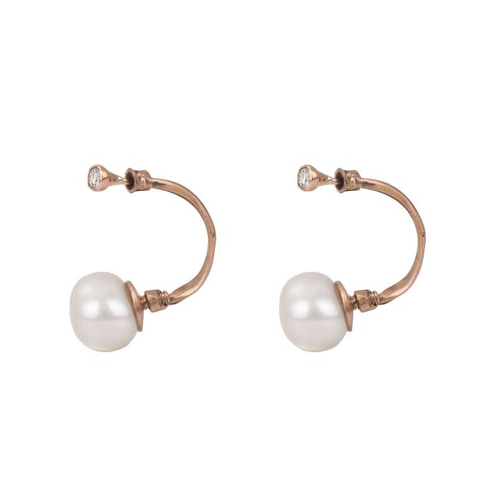 Piercing with diamond and pearl