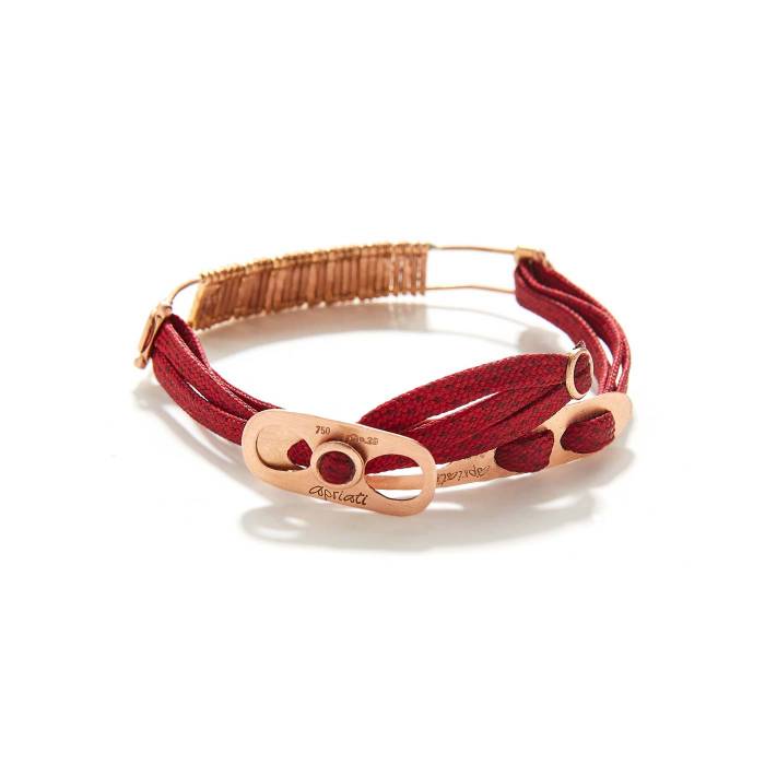 Red Barrette Bridge Bracelet